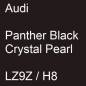 Preview: Audi, Panther Black Crystal Pearl, LZ9Z / H8.